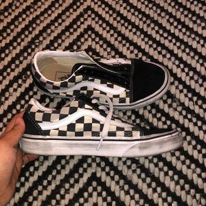 Checkered Old School Vans
